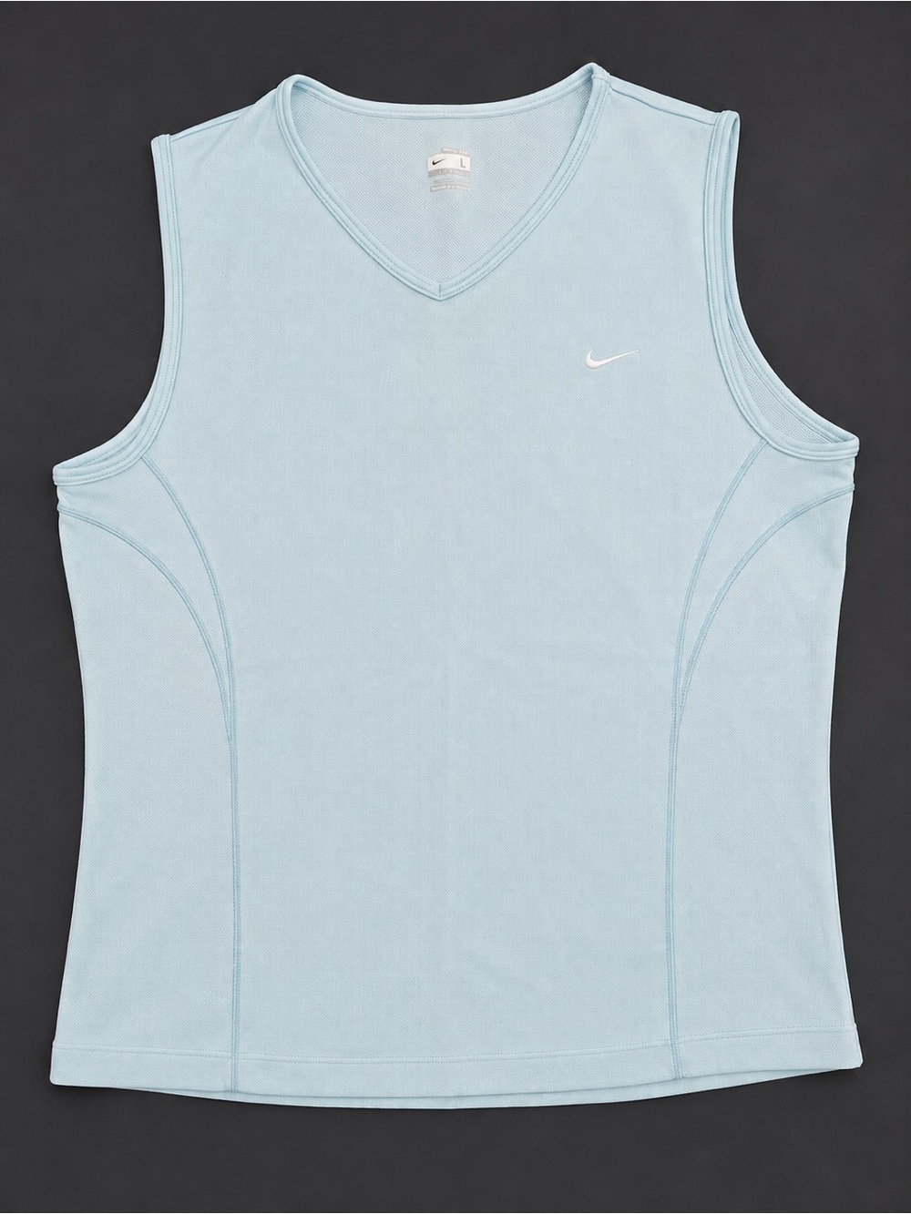 Nike Women’s Pale Blue V-Neck Athletic Tank